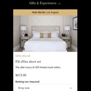 NIP Fili D’Oro King Sheet Set in White